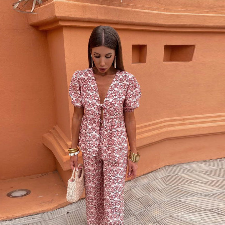 Caerina - Printed Casual Set