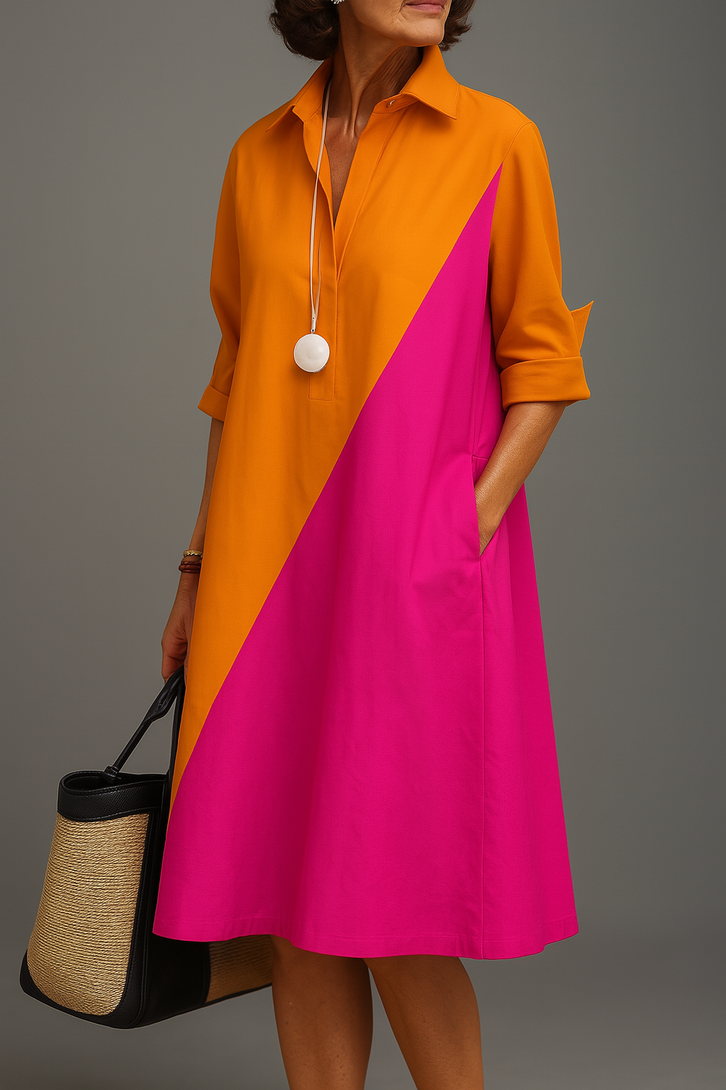 Jocasta - Elegant Midi Dress for Effortless Sophistication