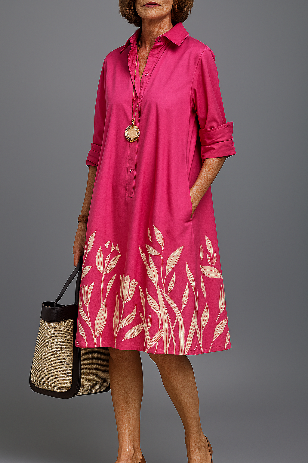 Cressie - Luxurious Midi Dress for Effortless Elegance