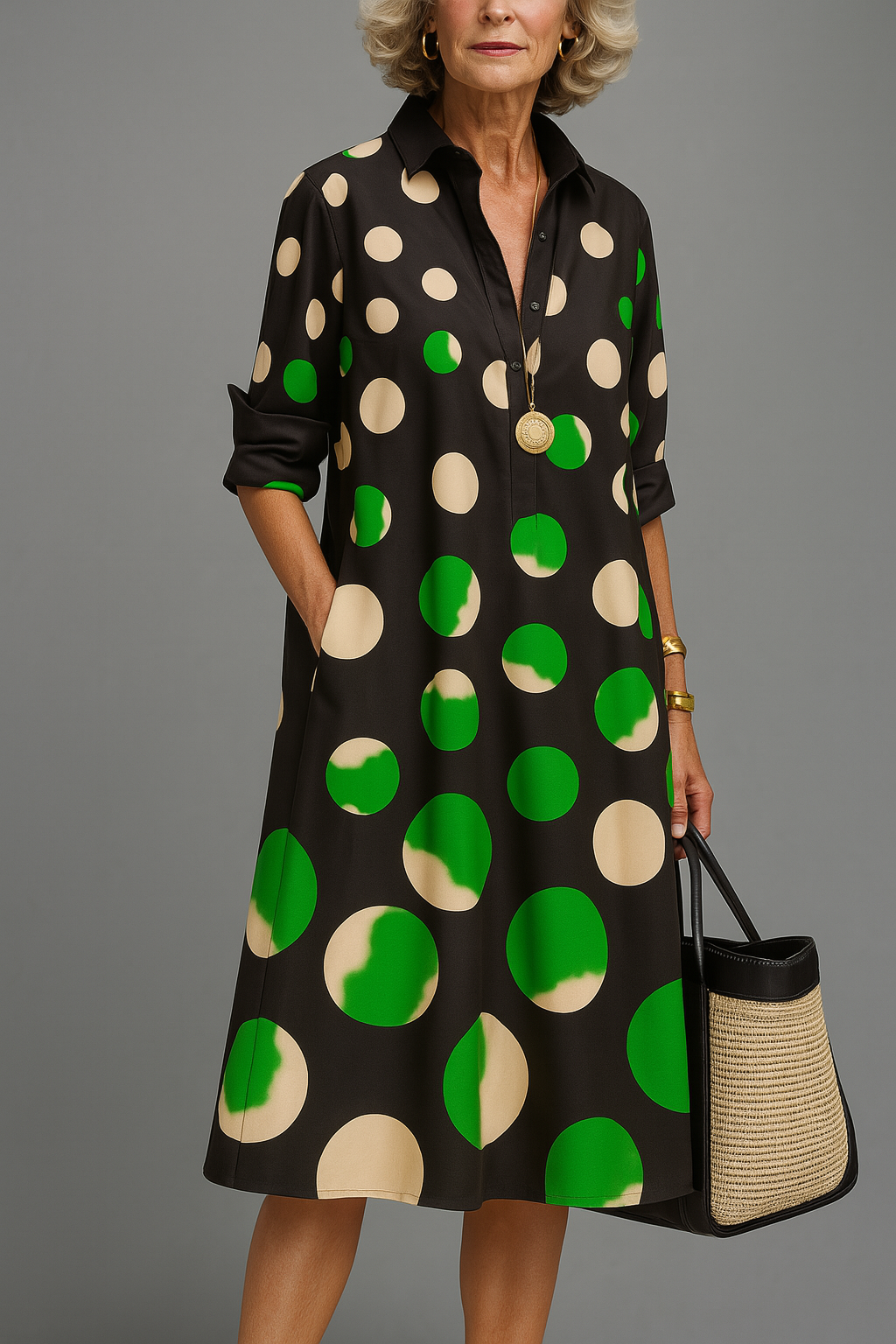 Orlaith - Luxurious Midi Dress for Effortless Elegance