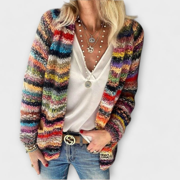 June - Vibrant and cozy cardigan