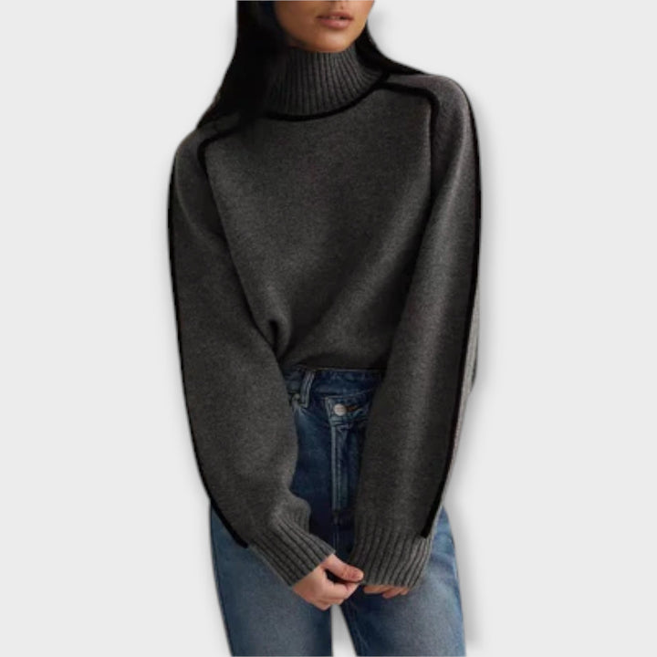 Violet - Soft & elegant turtleneck sweater