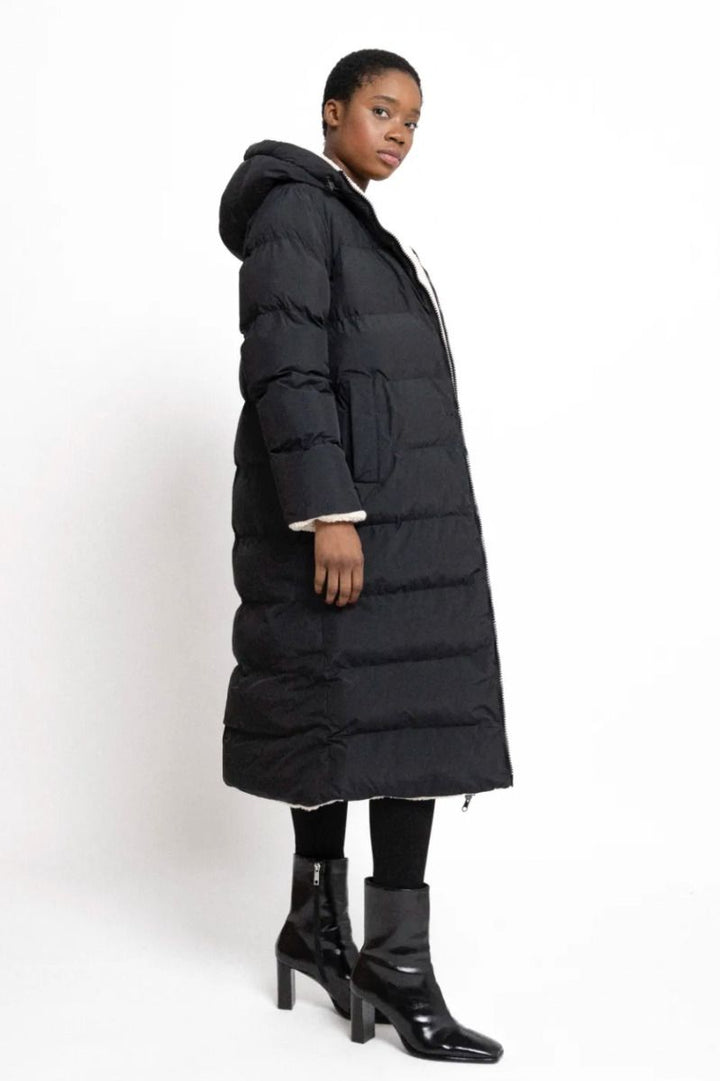 Percival - Longline Sherpa-Lined Puffer Coat