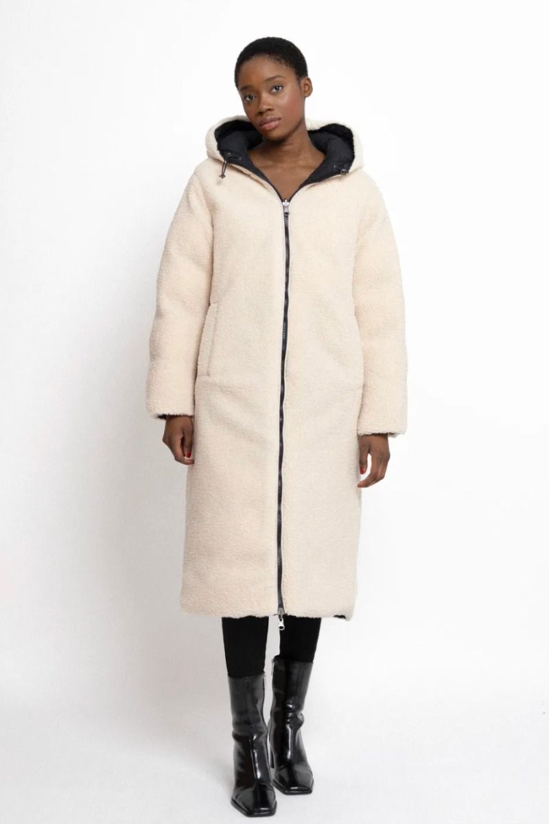 Percival - Longline Sherpa-Lined Puffer Coat