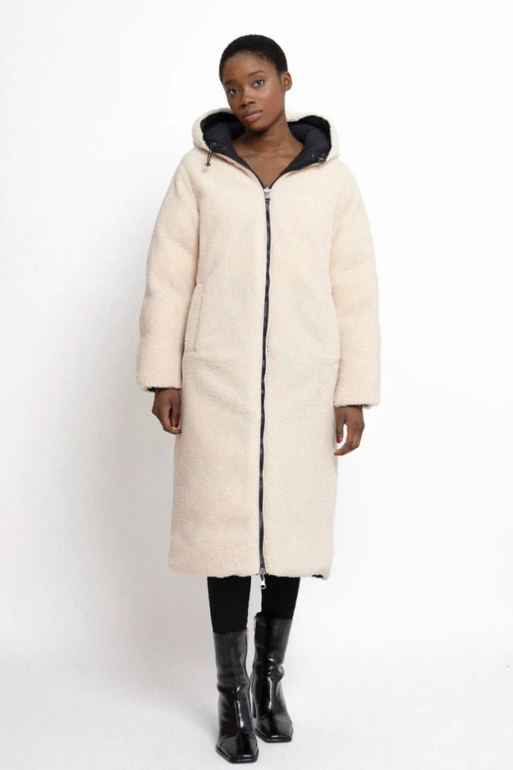 Percival - Longline Sherpa-Lined Puffer Coat