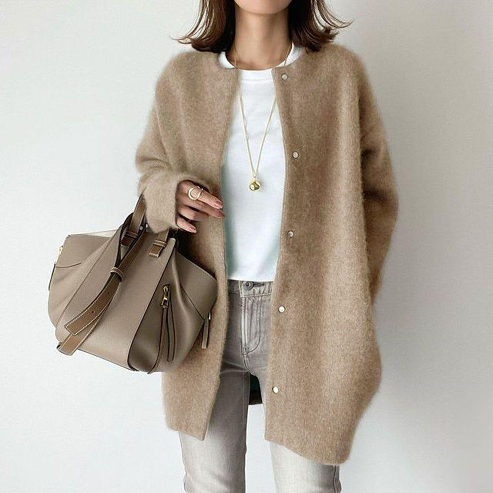 Evangeline - Chic and Comfortable Woolen Jacket for Women