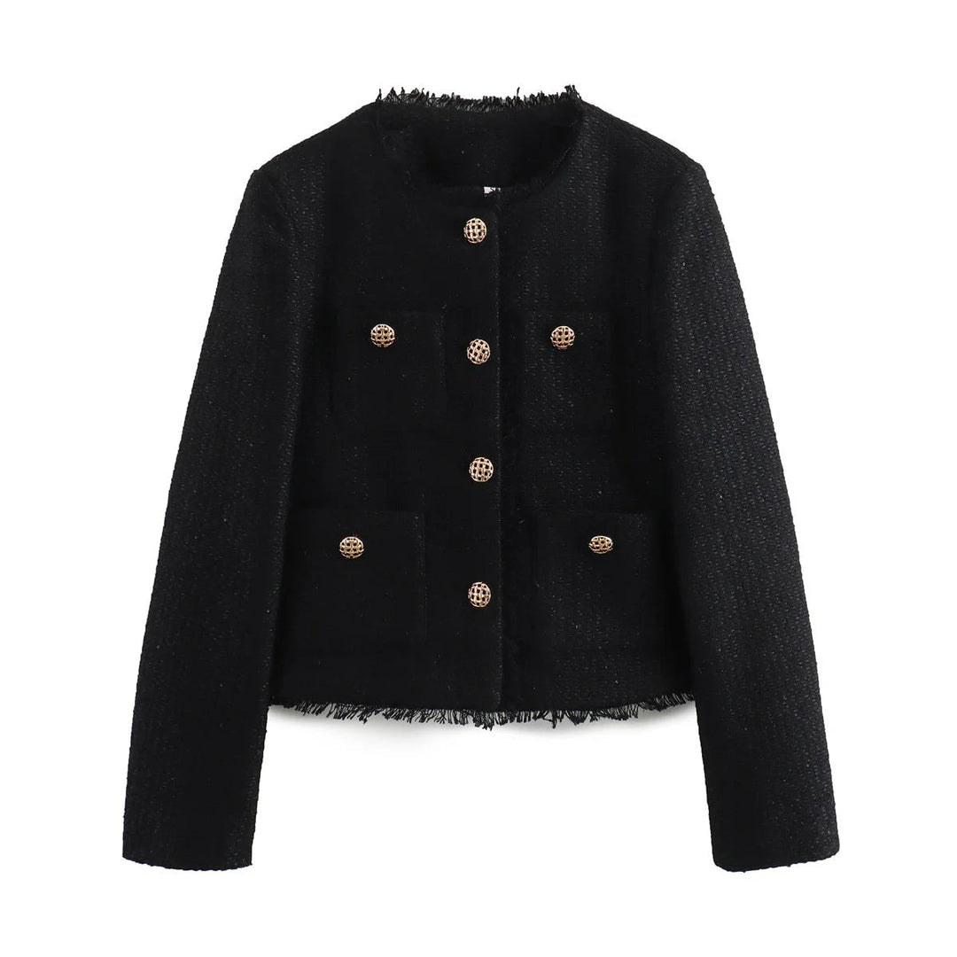 Katja - Elegant jacket with gold buttons and a tailored fit