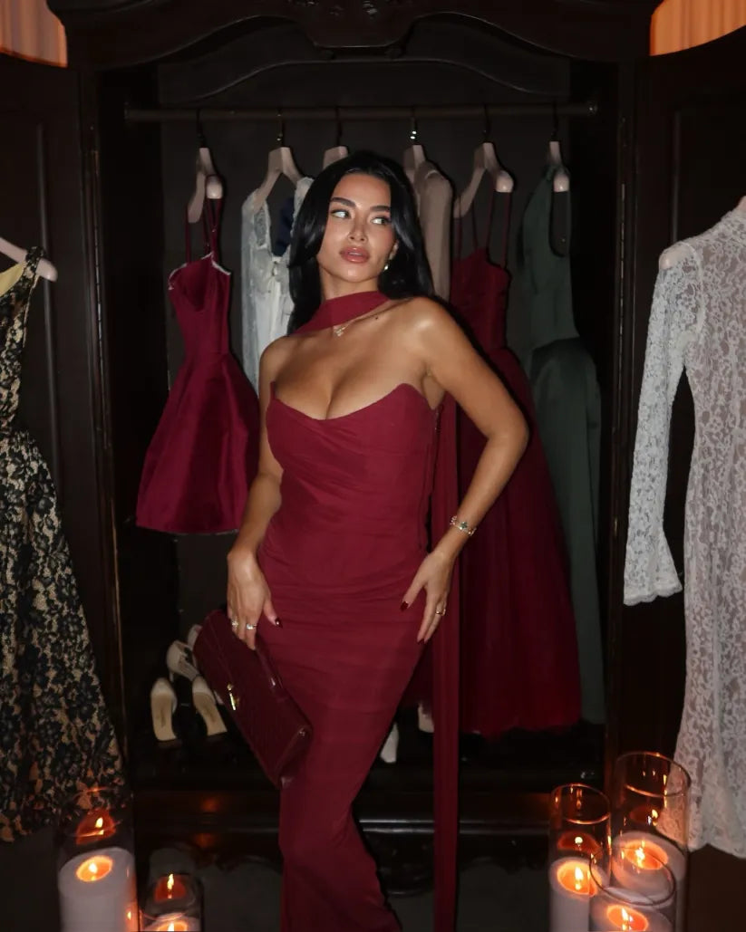 Kinsley - Strapless Bodycon Maxi Dress