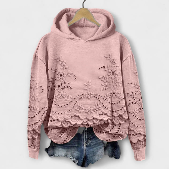 Kyra – Vintage Hoodie Mit Blumenprint