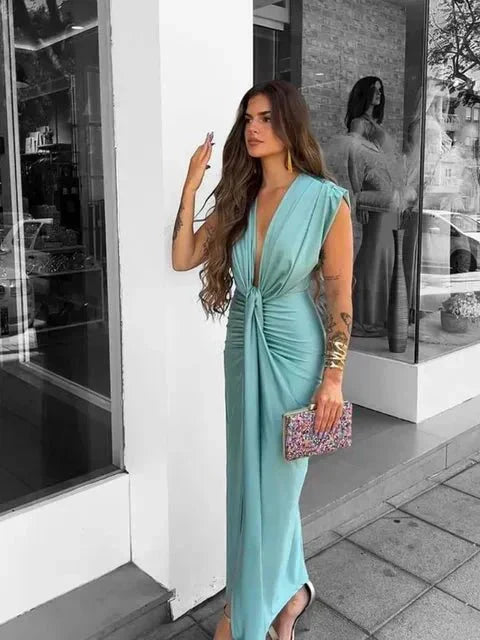 Elyssane - Elegant Draped Dress