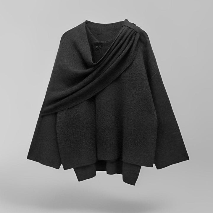 Ionea - Trendy Women's Cape with Asymmetrical Design and Soft Fabric