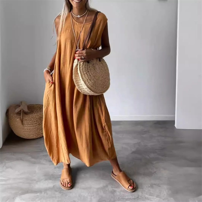 Melindrah - Casual Summer Dress with Pocket Detail