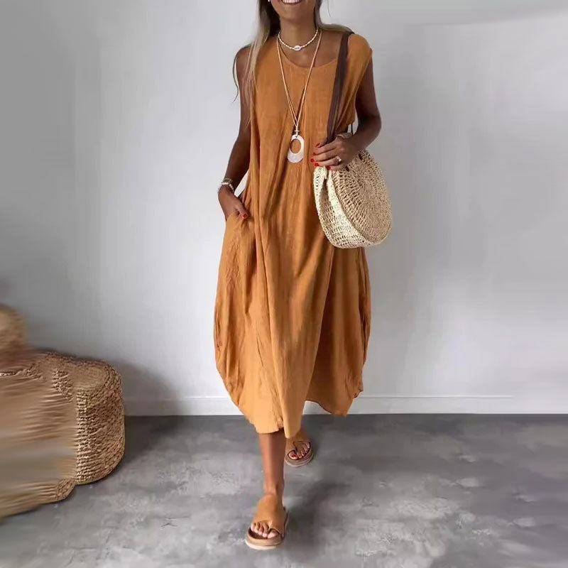 Melindrah - Casual Summer Dress with Pocket Detail