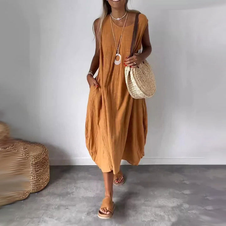 Melindrah - Casual Summer Dress with Pocket Detail