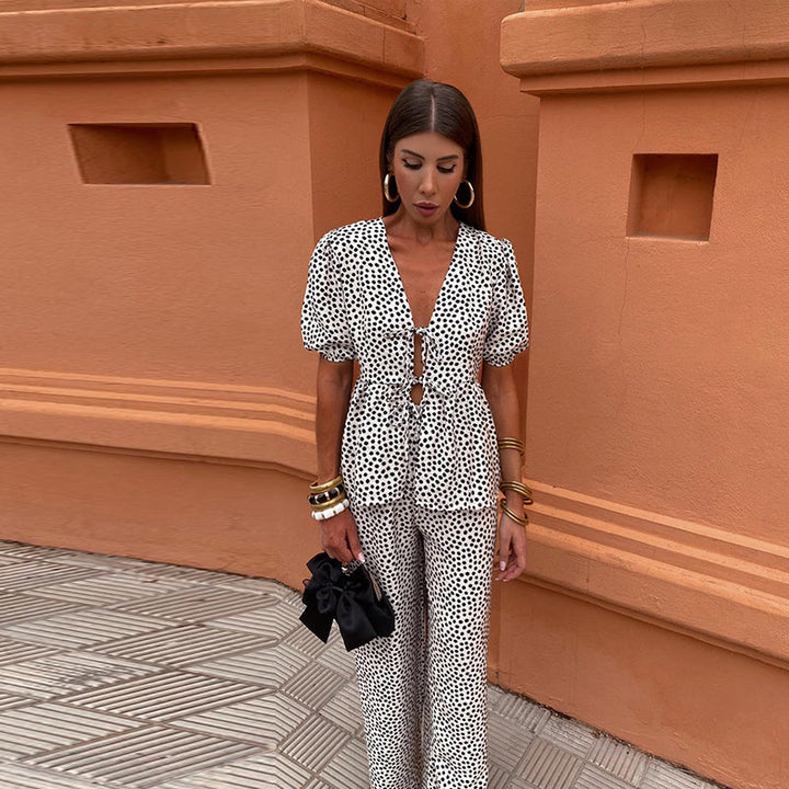 Caerina - Printed Casual Set