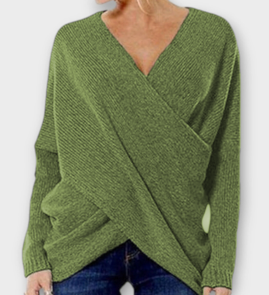 Justine - Crossed sweater