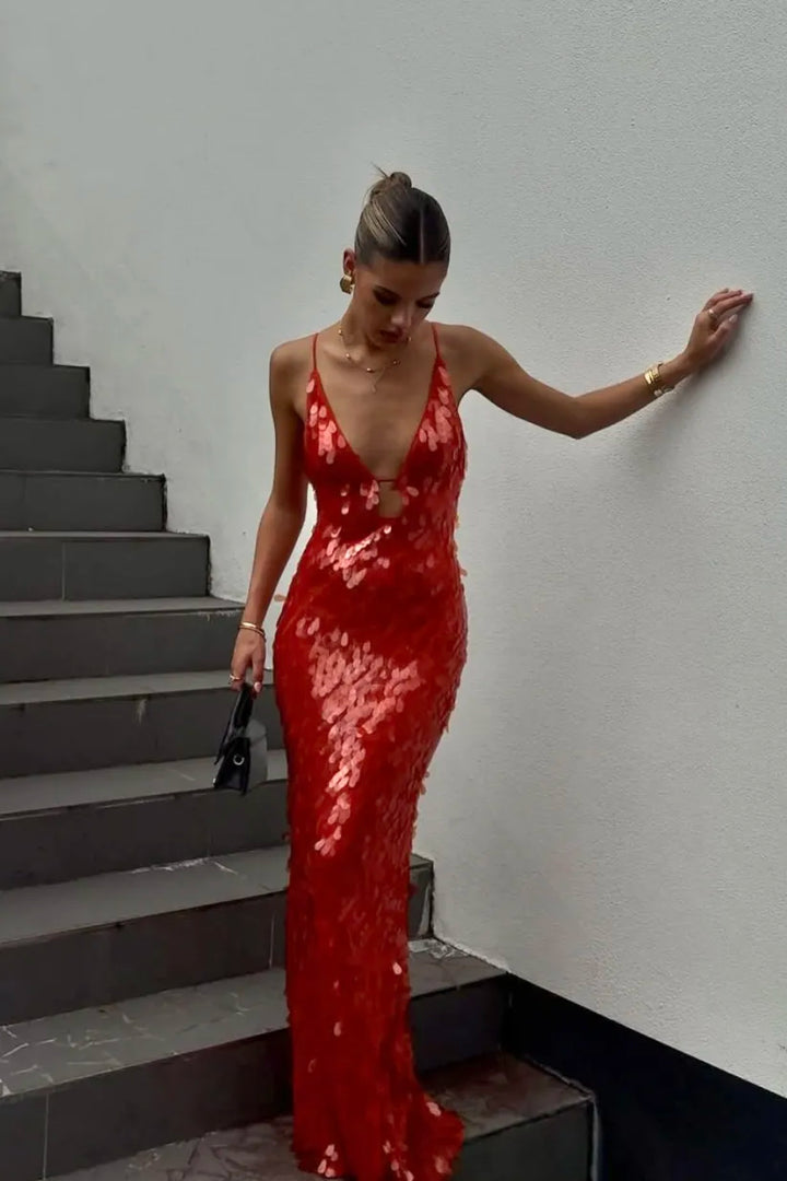 Ffion - Sequin Maxi Long Dress