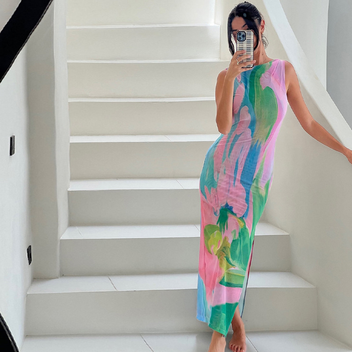 Jessamine - Pastel Maxi Dress