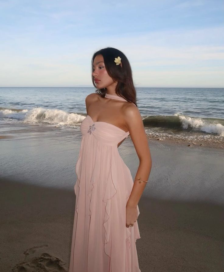 Maelis - Ruffle Strapless Maxi Dress