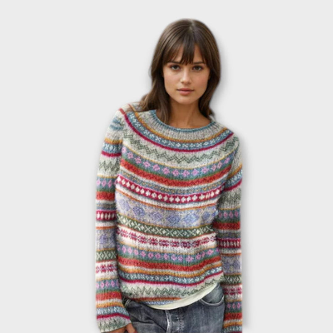 Hallie - Casual & cozy striped sweater