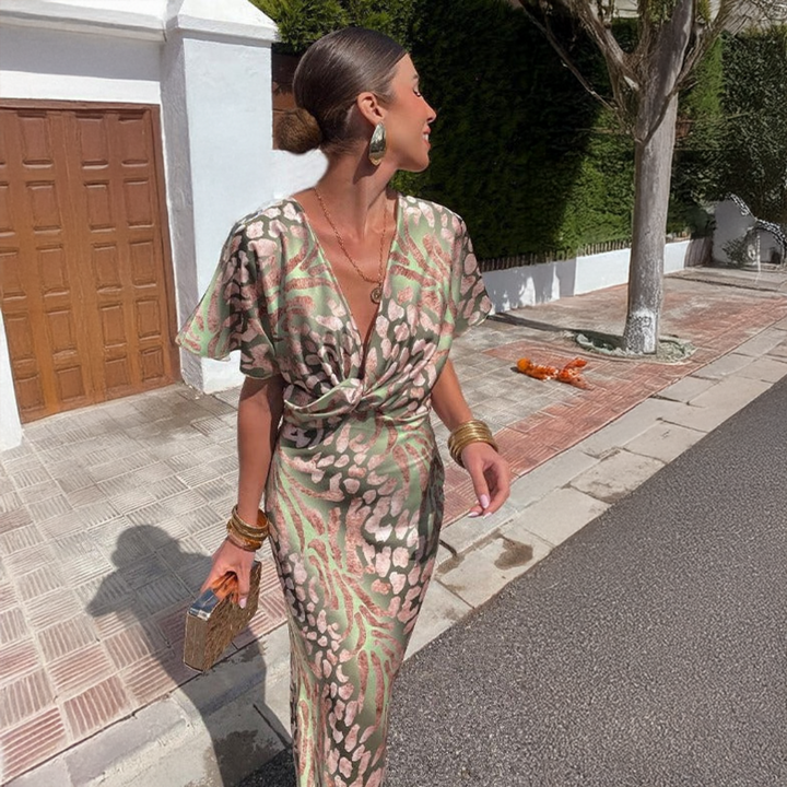 Thariel - Elegant Draped Dress