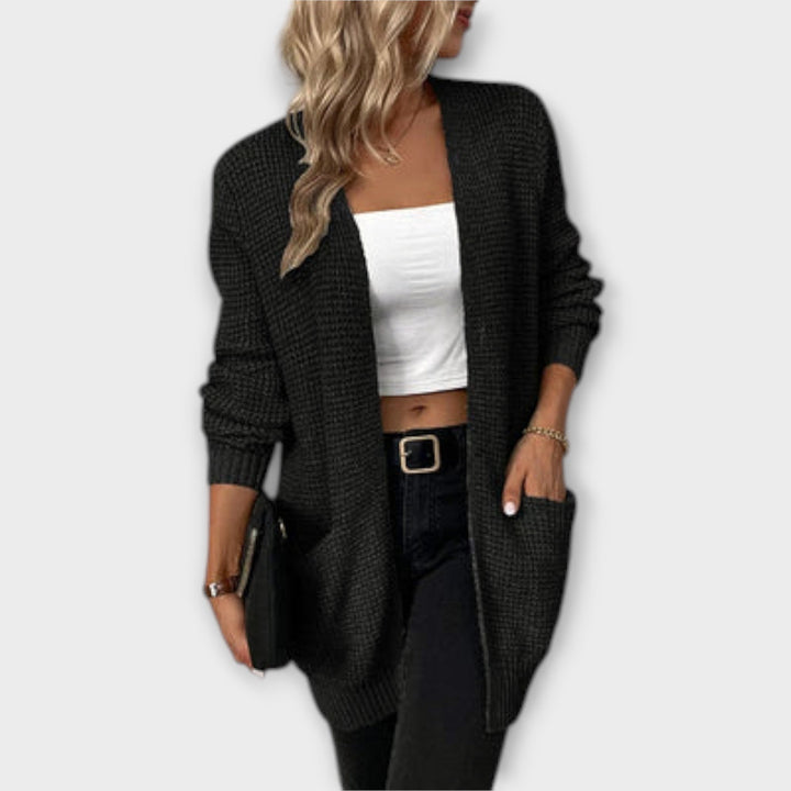 Ada - Casual knitted cardigan with pockets