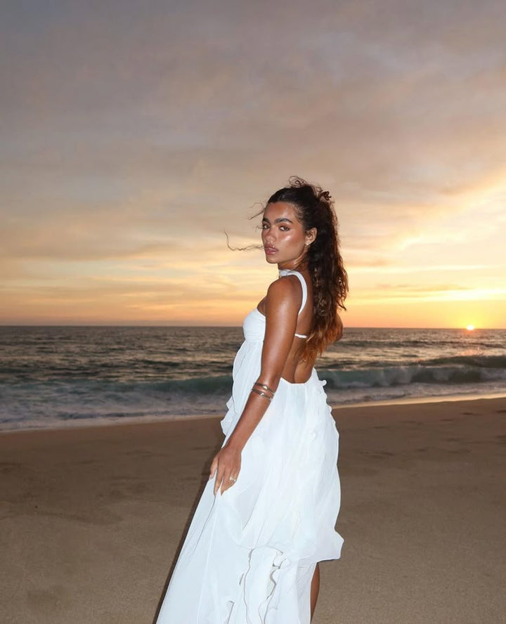Maelis - Ruffle Strapless Maxi Dress