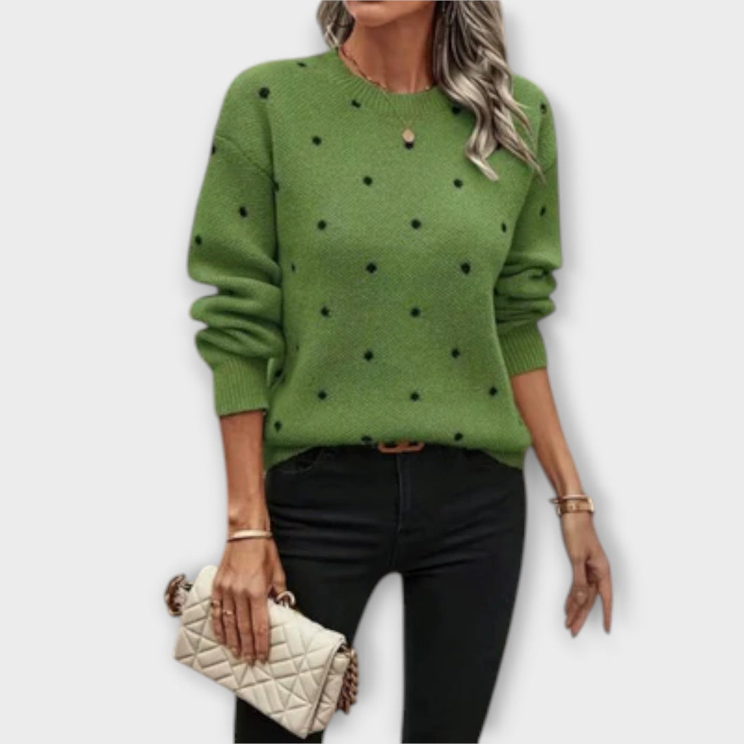 Delilah - Casual long-sleeved knitted sweater
