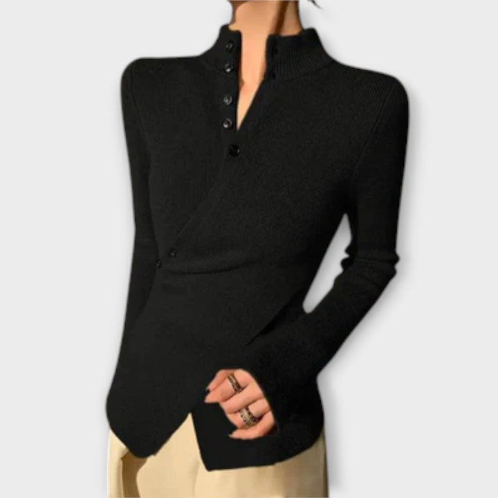 Ariyah – Elegant slim fit knitted sweater