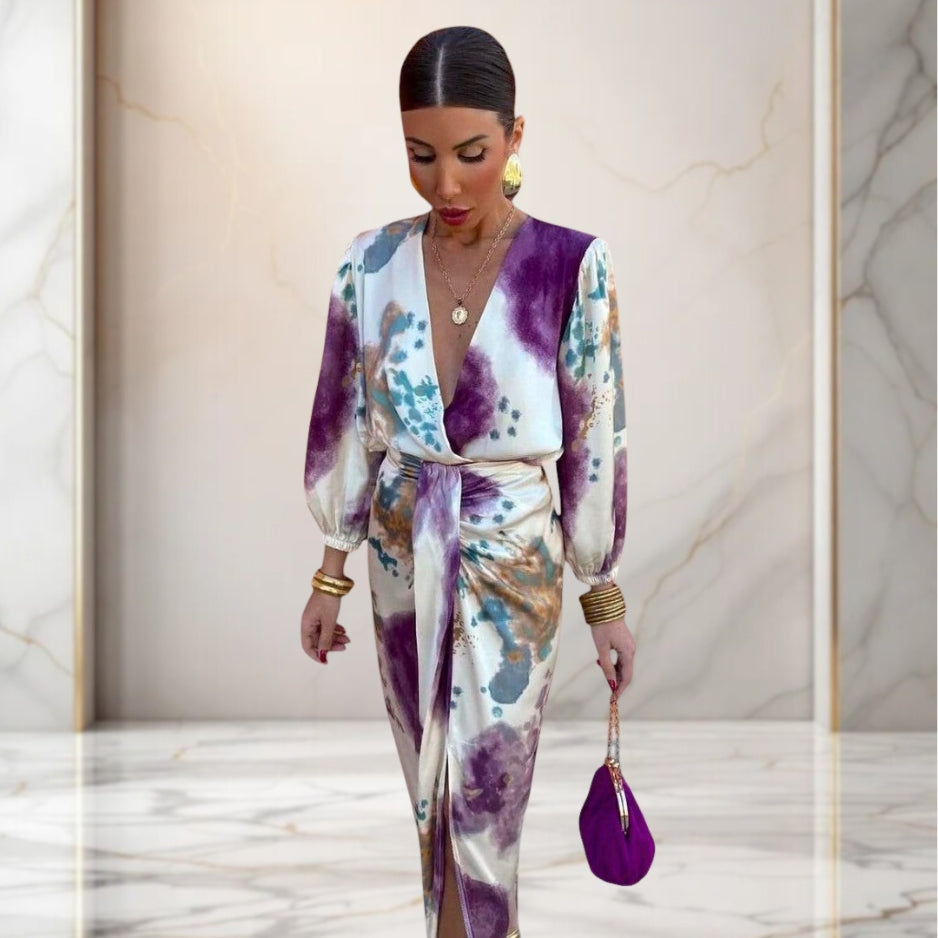 Myrisse - Elegant Dress with Waist Tie