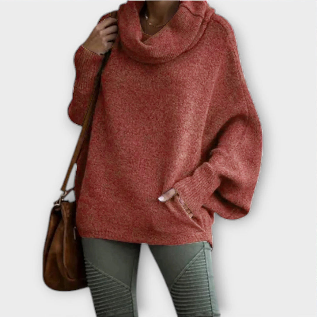 Kayleigh - Elegant women's sweater in tortoiseshell
