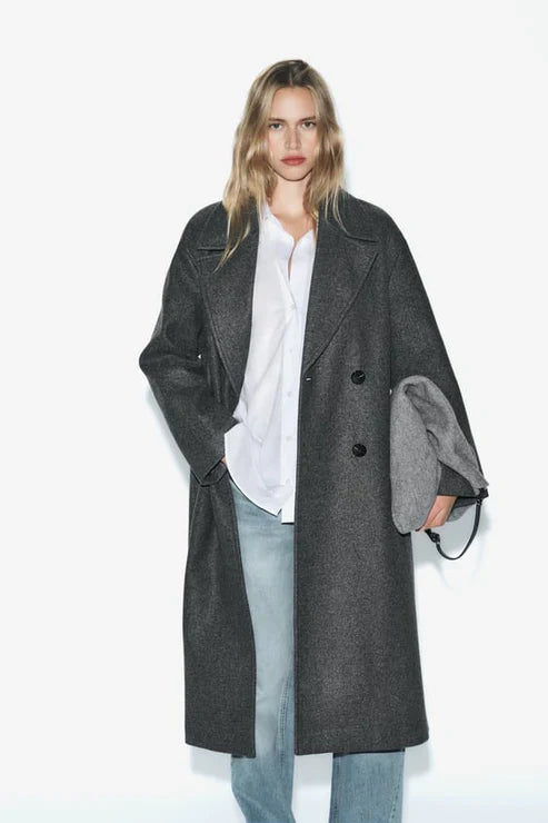 Odette -  Chic long coat jacket