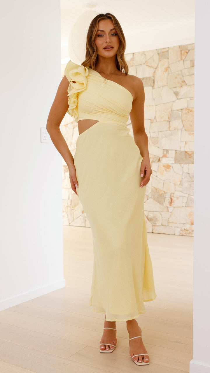 Narelle - One-Shoulder Cutout Maxi Dress
