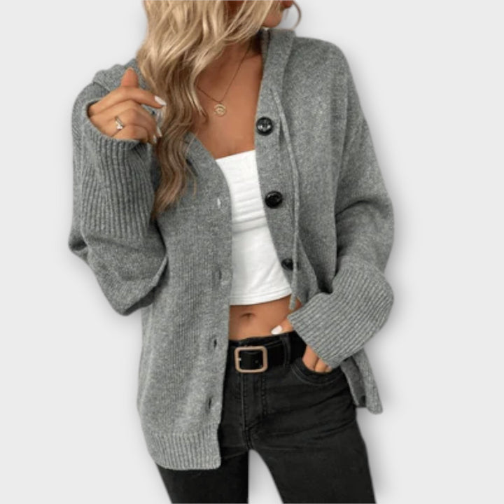 Aria - Knitted cardigan with buttons