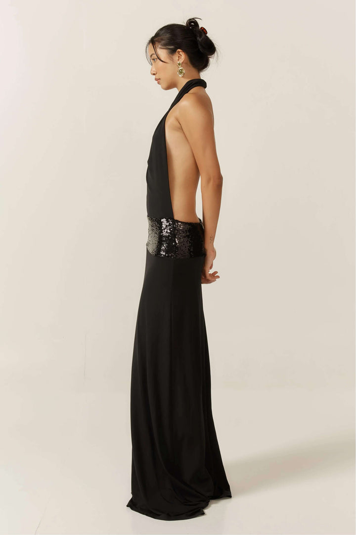 Meliora - Halter Backless Gown