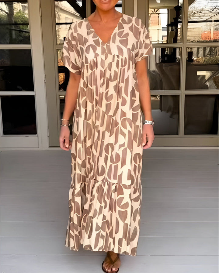 Veylia -  Fluid Dress with V-Neck