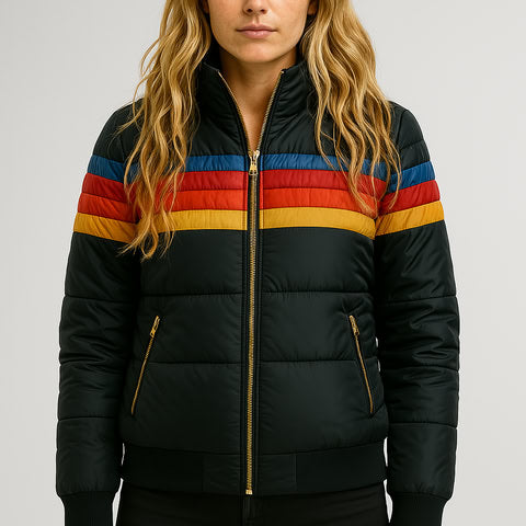 Audrina - Women's jacket with waterproof fabric, hood and fitted fit