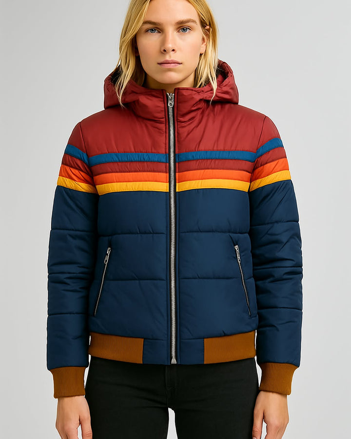 Audrina - Women's jacket with waterproof fabric, hood and fitted fit