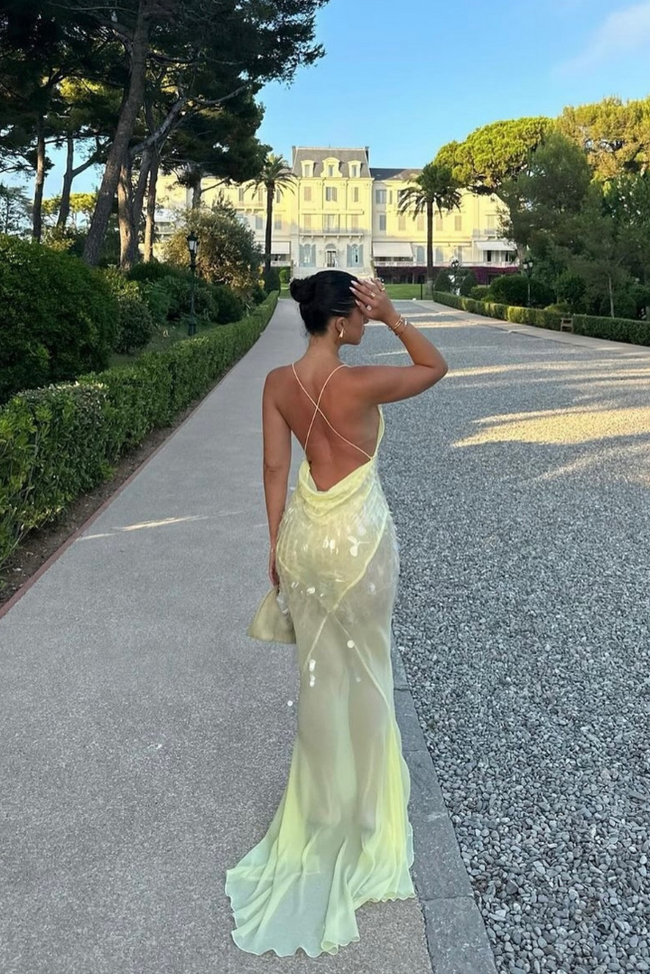 Nalaya - V-Neck Sleeveless Maxi Dress