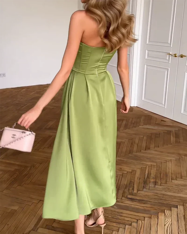 Delyse - Strapless Elegant Dress