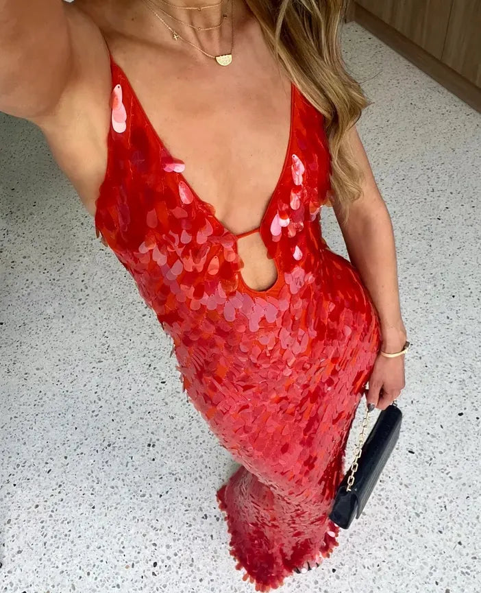 Ffion - Sequin Maxi Long Dress