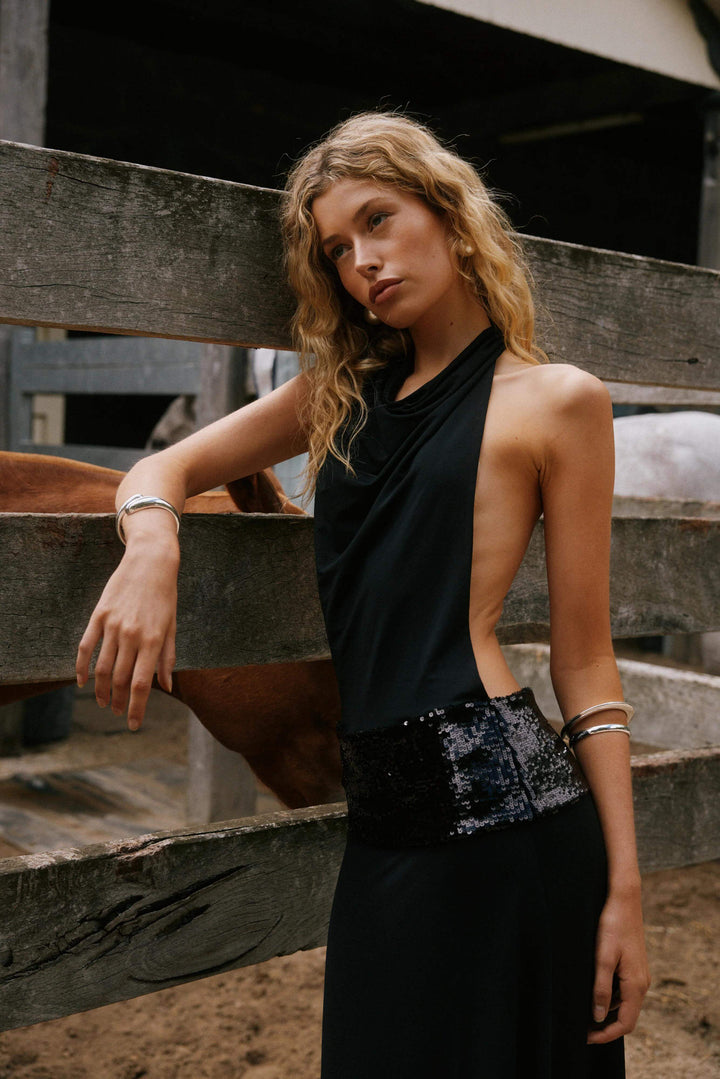 Meliora - Halter Backless Gown