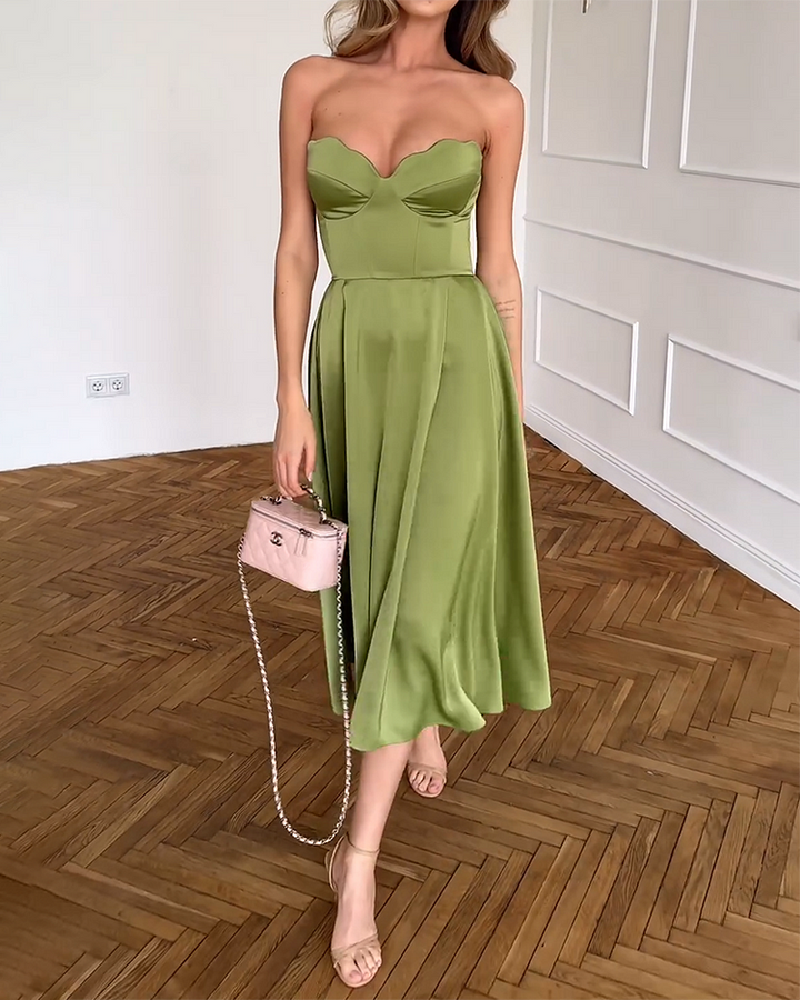 Liora - Strapless Elegant Dress