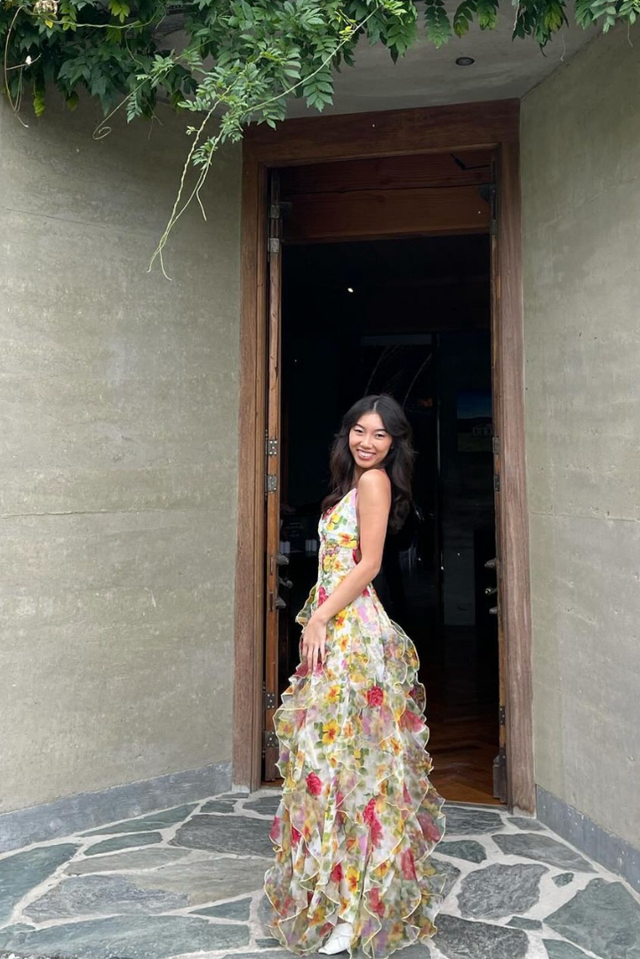 Oakley - Ruffle Maxi Dress