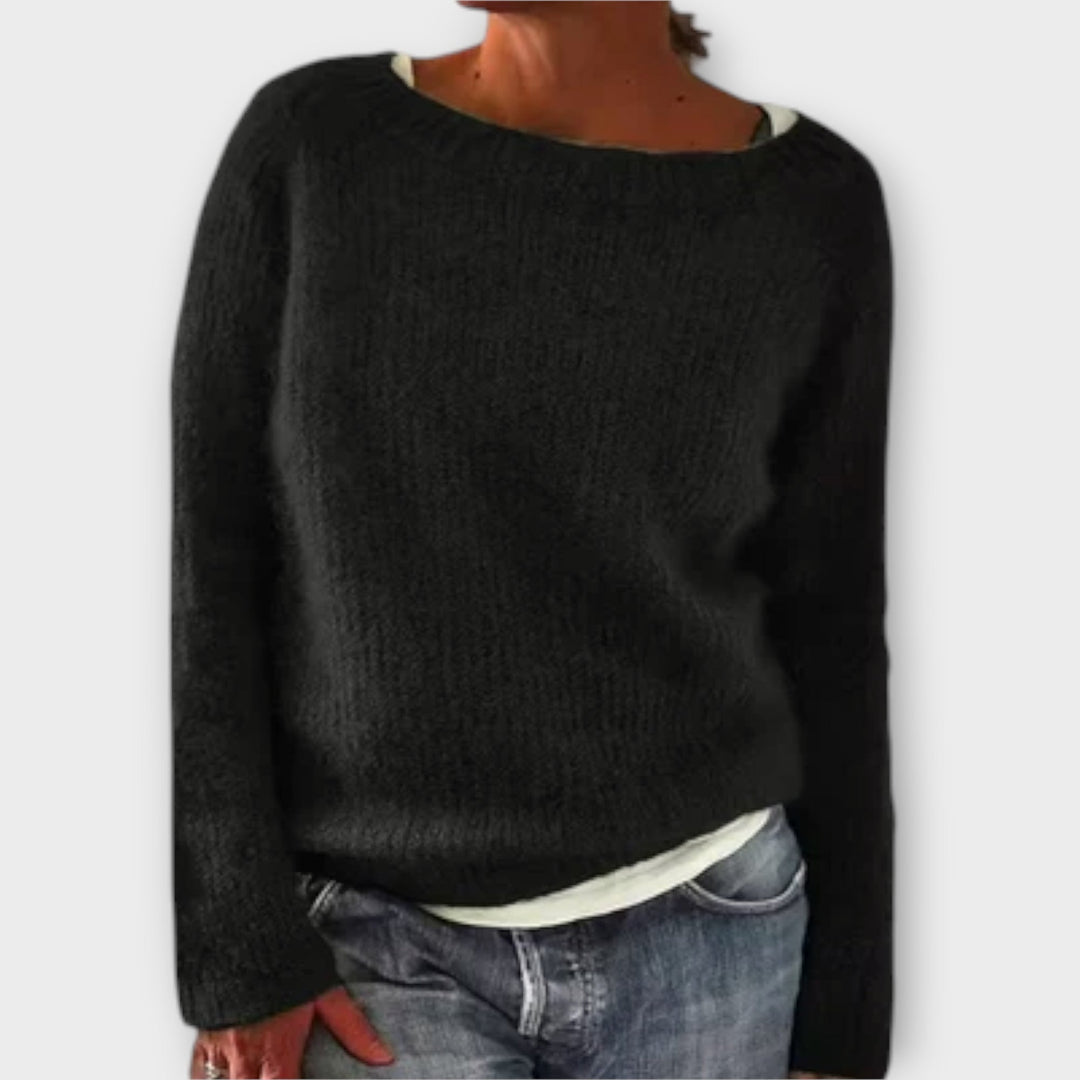 Eleanor - Plain knitted sweater