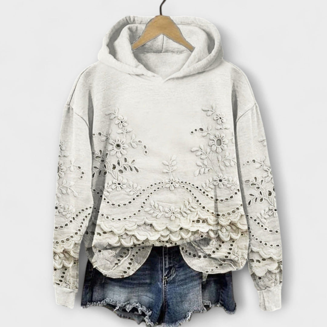 Kyra – Vintage Hoodie Mit Blumenprint