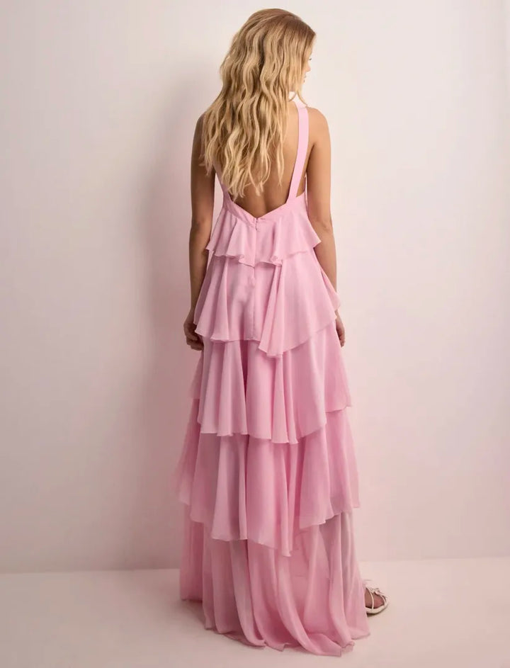 Onora - Ruffle Backless Maxi Dress