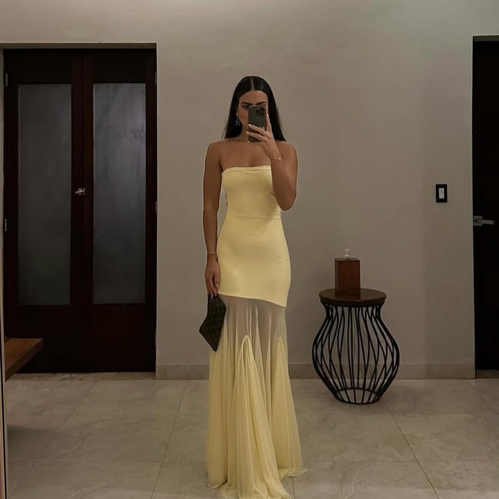 Giselle - Slim Bustier Maxi Dress