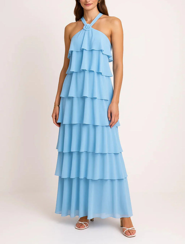 Onora - Ruffle Backless Maxi Dress