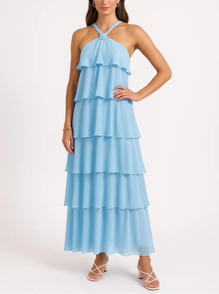 Onora - Ruffle Backless Maxi Dress